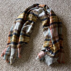 Zara Plaid Blanket Scarf.